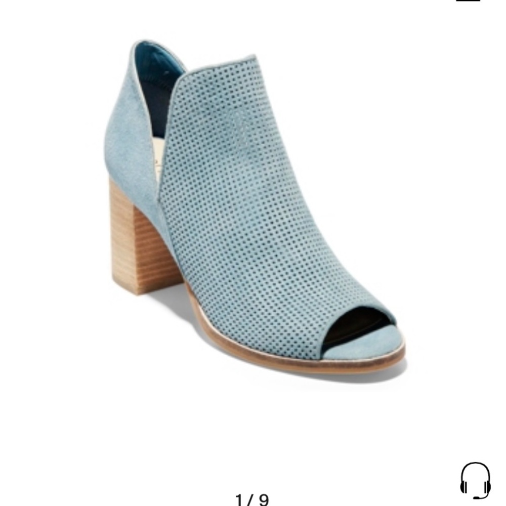 Brand new Cole Haan Shiloh baby blue booties